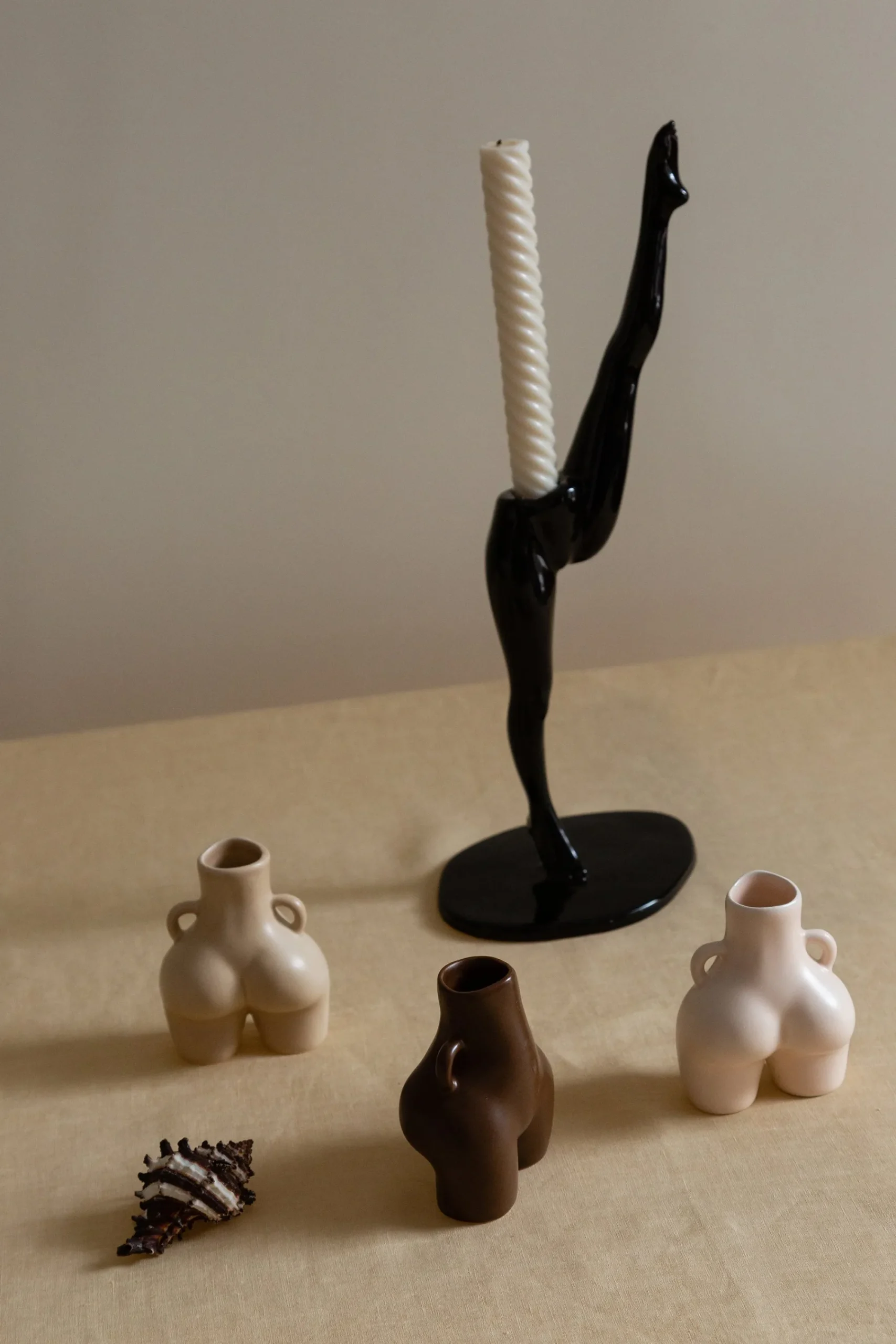 Anissa Kermiche Can Candlestick (Black)