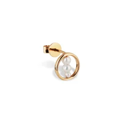 Anissa Kermiche Circle Trio Pearl Stud Online