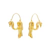 Anissa Kermiche Dangling Drape Earrings (Gold) Discount