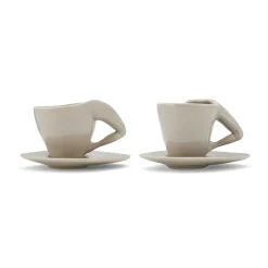 Anissa Kermiche Espresso Yourself Cups (High-Shine Mushroom) New