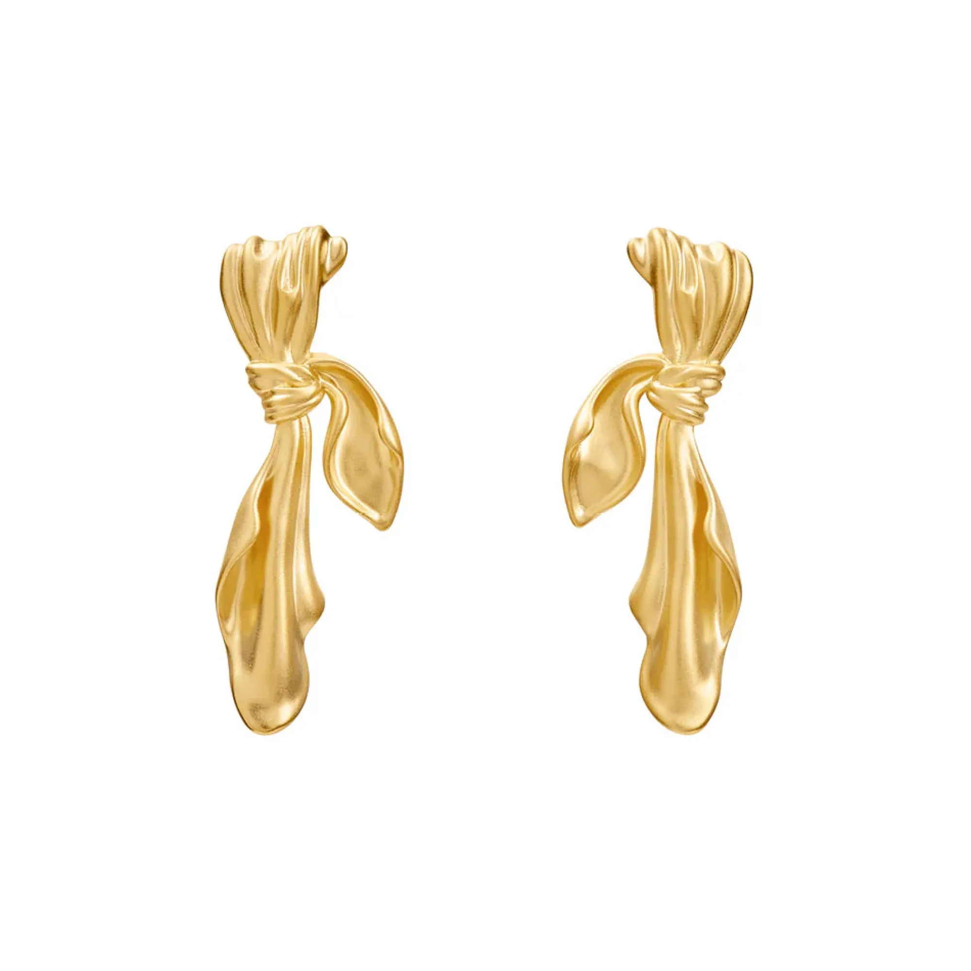 Anissa Kermiche Gilded Cloth Earrings (Gold) Online