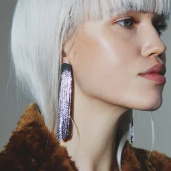 Anissa Kermiche Grand Fil Earrings (Silver) Online