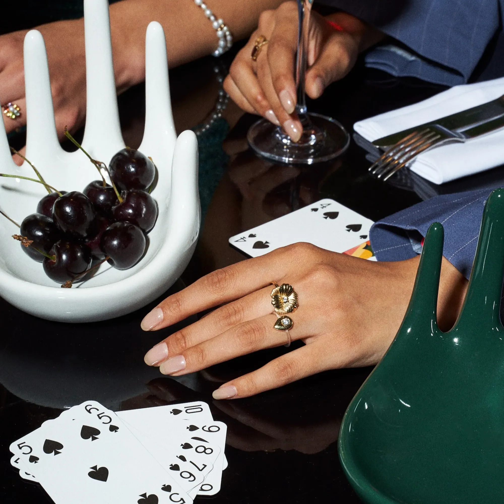 Anissa Kermiche Handful (Bottle Green) Online