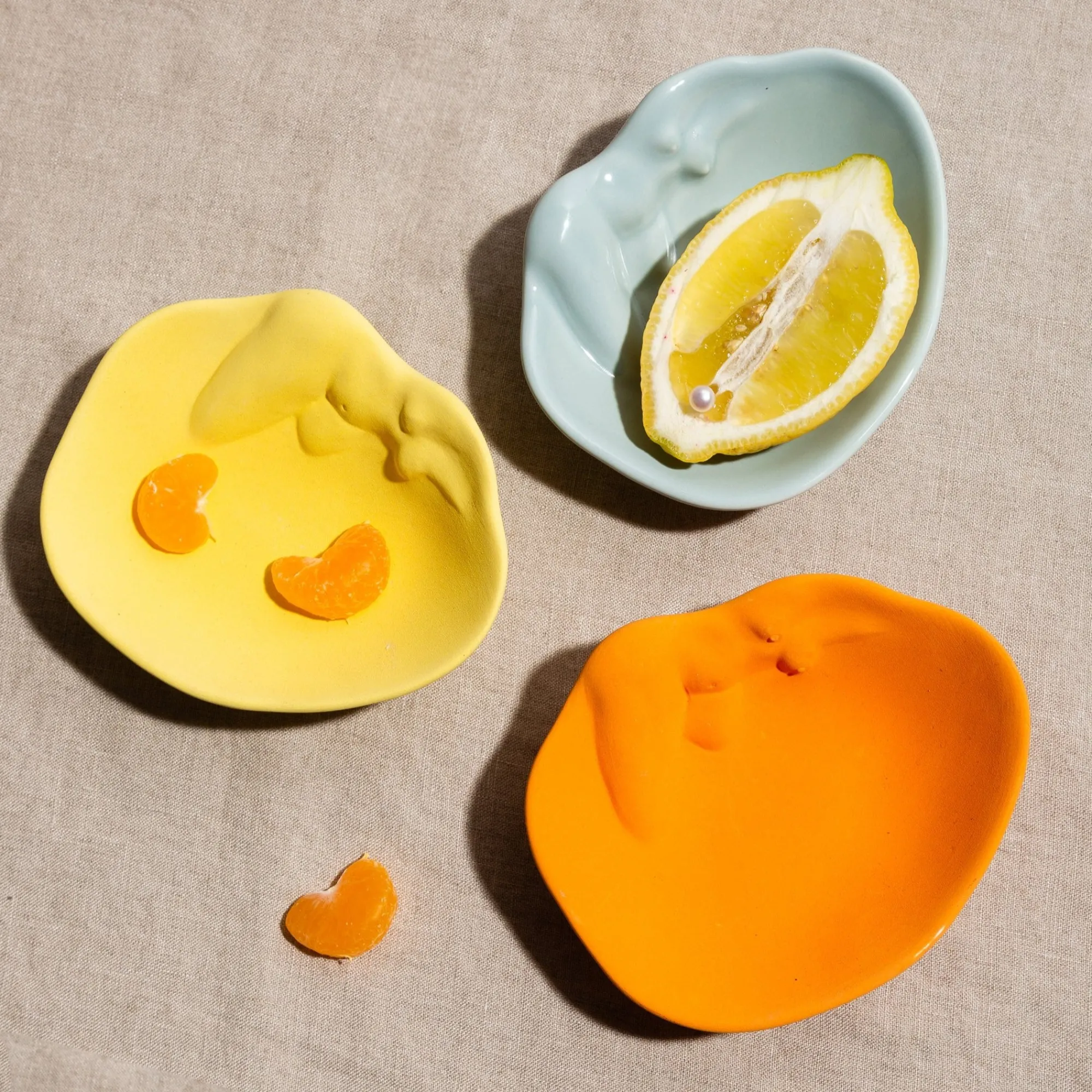 Anissa Kermiche Ich Liebe Dish (Orange) New