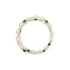Anissa Kermiche Malachite Pearl Bracelet Hot