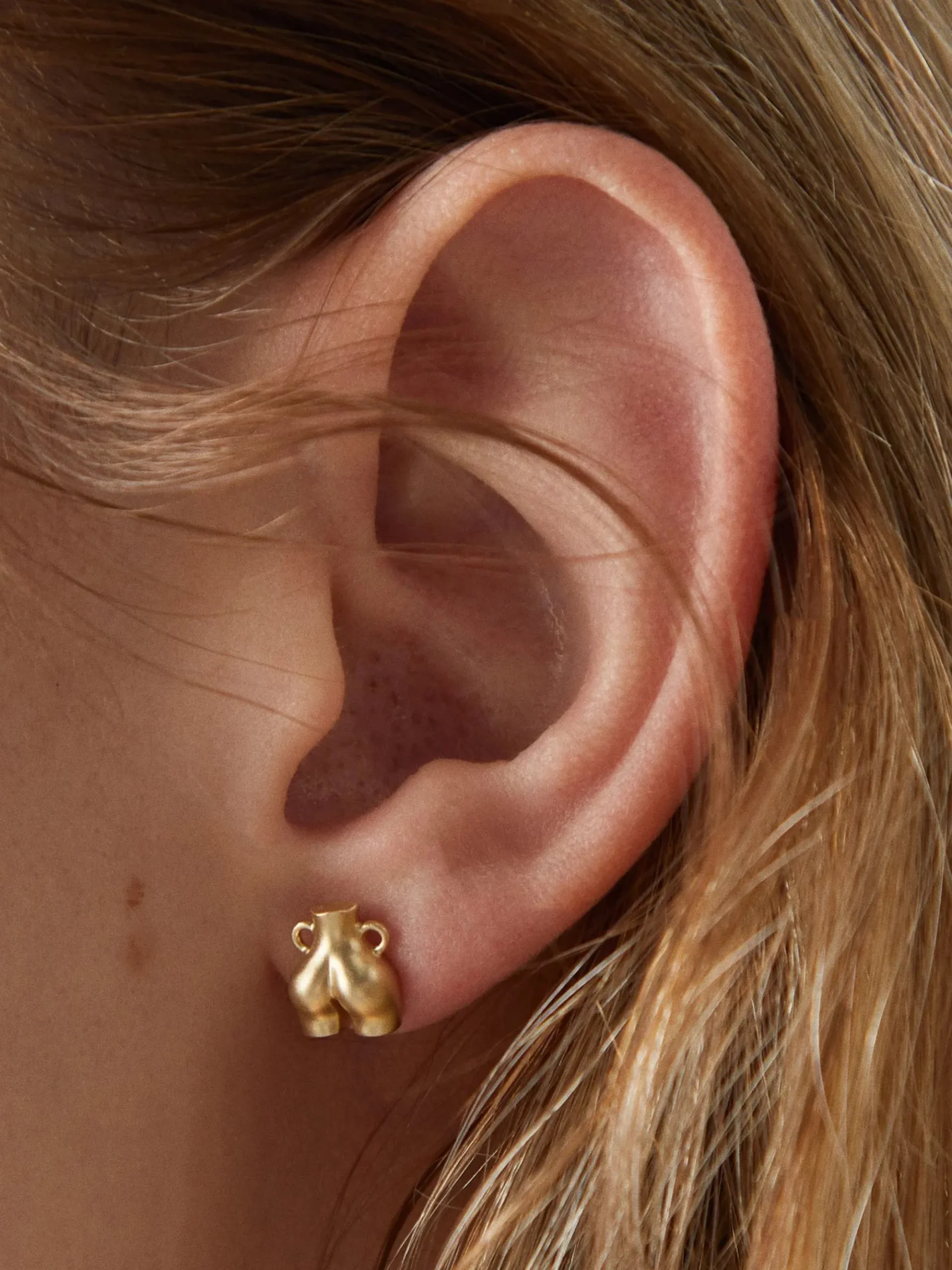 Anissa Kermiche Mini Love Handles Stud New