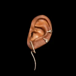 Anissa Kermiche Mini White Topaz Earring New