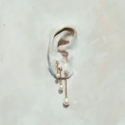 Anissa Kermiche Princesse Pearl Earring New