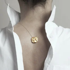 Anissa Kermiche Rubies Boobies Necklace (Sanded) New