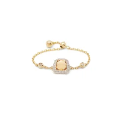 Anissa Kermiche Square Citrine Ring
