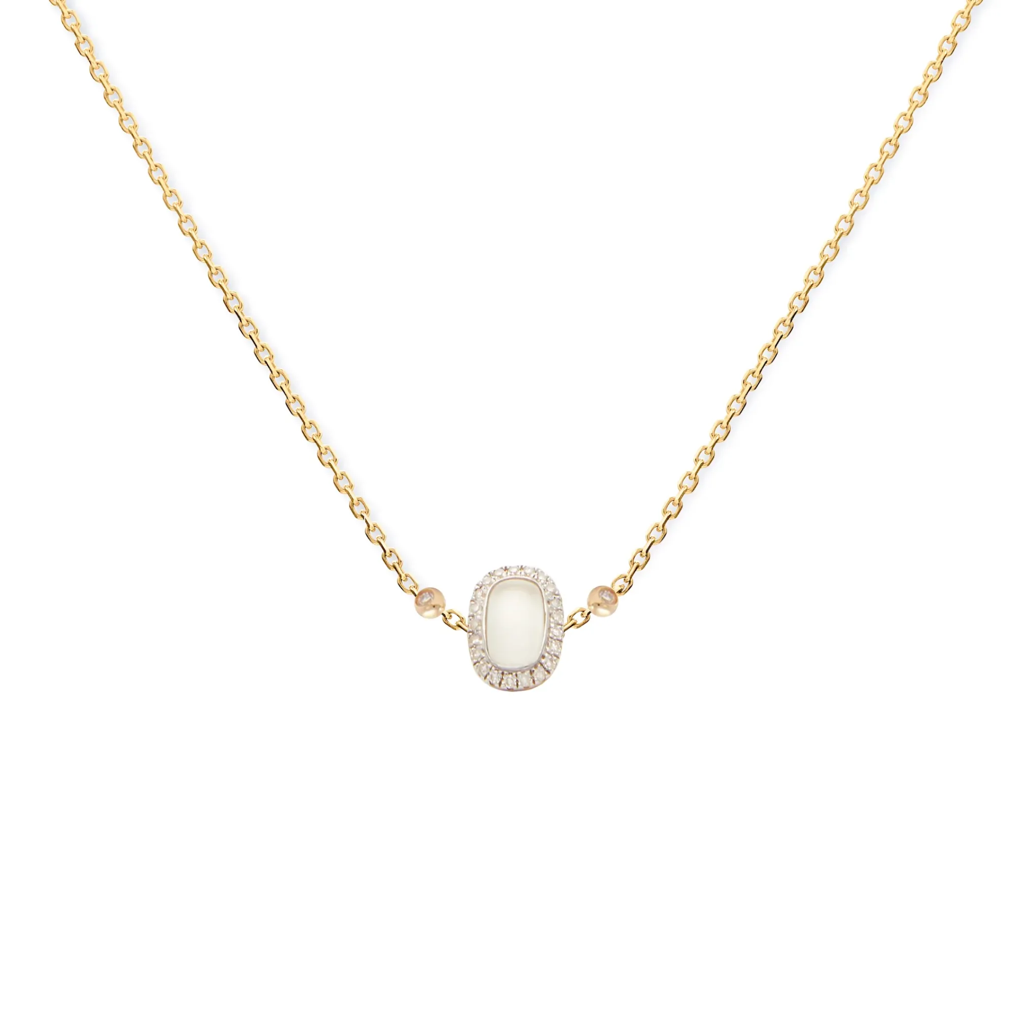 Anissa Kermiche Square Opal Necklace