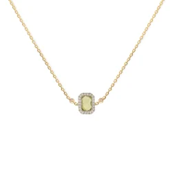 Anissa Kermiche Square Peridot Necklace Hot