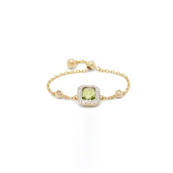 Anissa Kermiche Square Peridot Ring Outlet