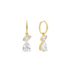 Anissa Kermiche Swinger Hoop Earrings (Gold) Discount
