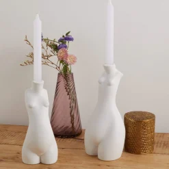 Anissa Kermiche Tit For Tat Candlestick Tall (Matte White) Online