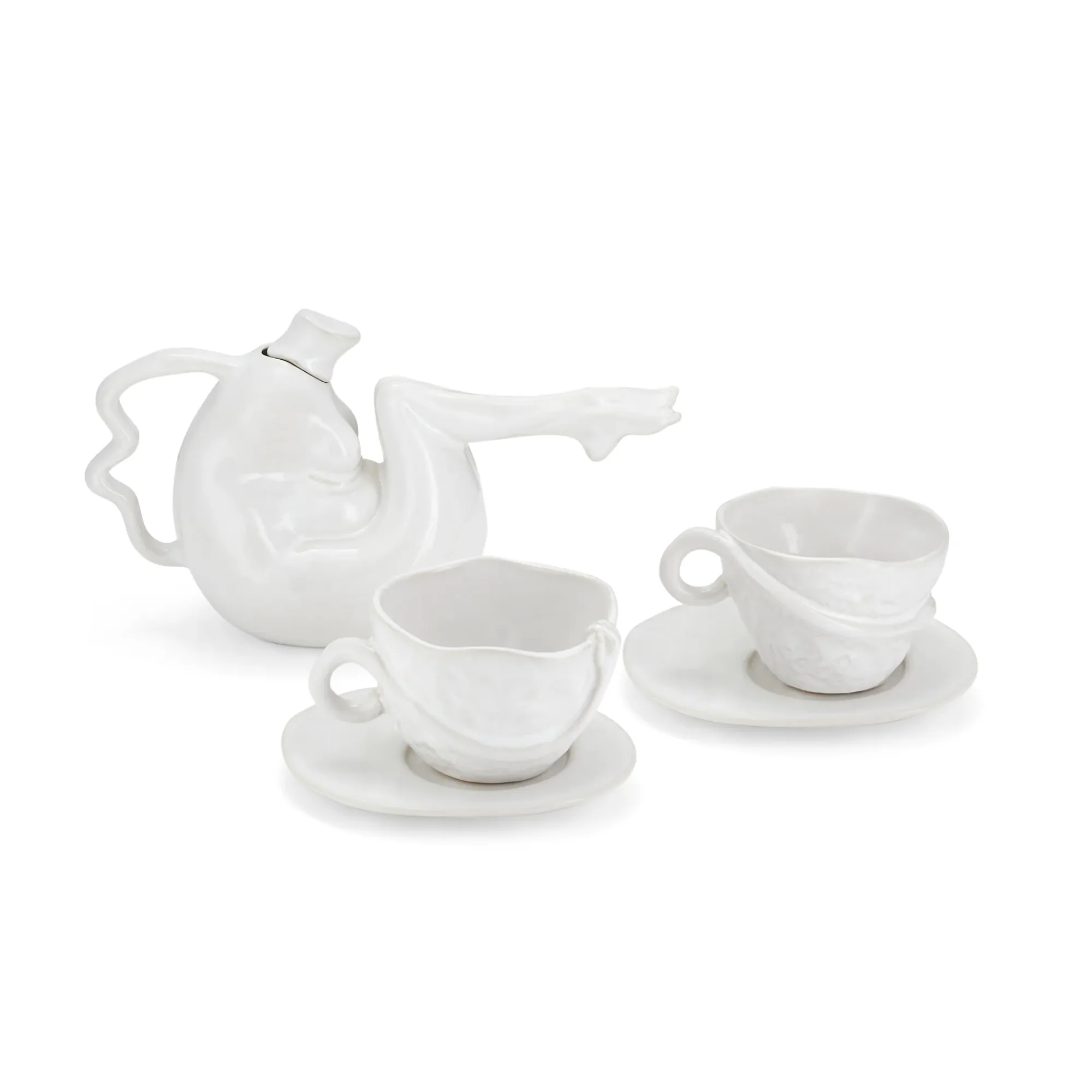 Anissa Kermiche Tit-Tea Pot (High-Shine White) Outlet