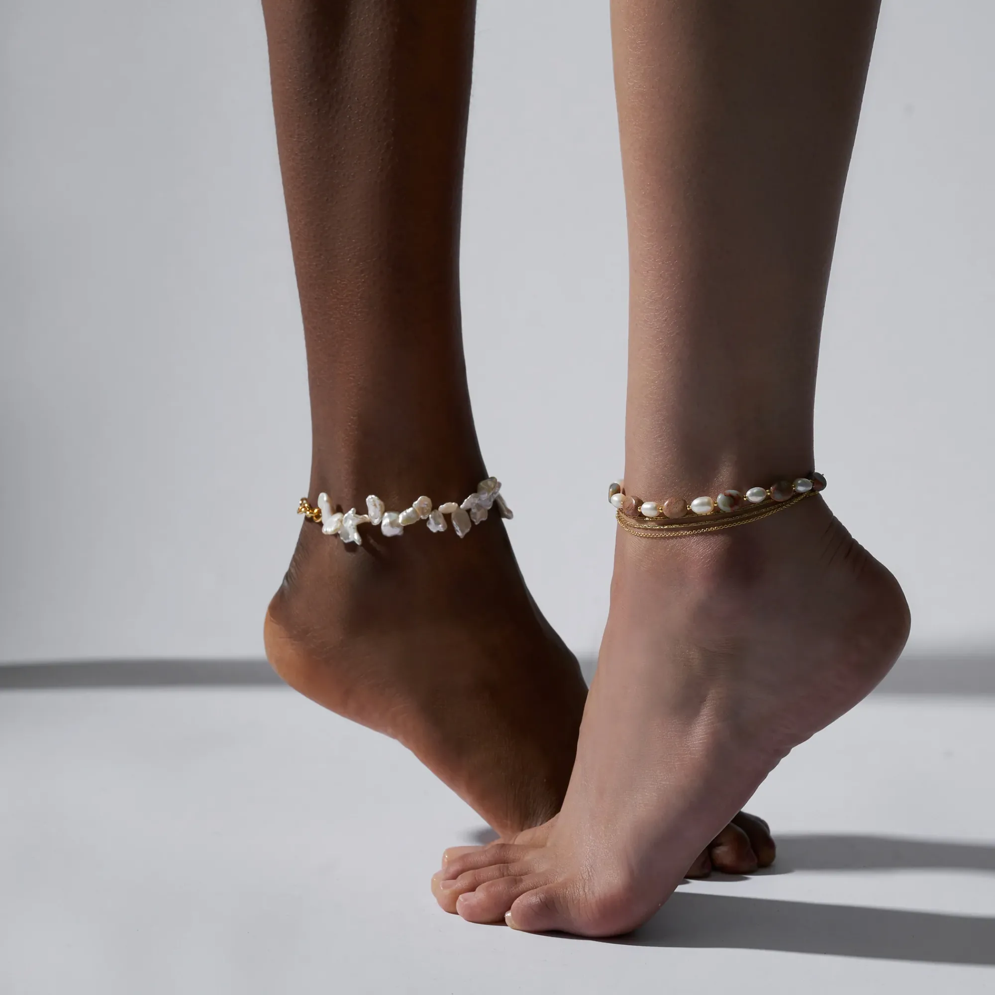 Anissa Kermiche Triple Chain Anklet Online